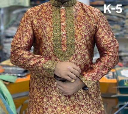 লাক্সারি কাতান মেরুন কালার